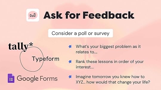 Product Validation Ask For Feedback