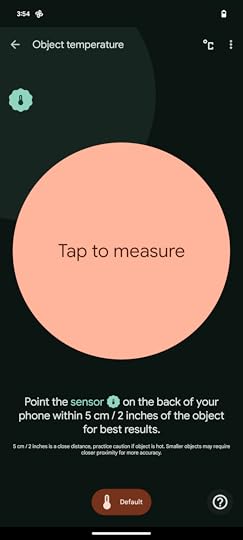 How to use temperature sensor pixel 8 pro tap