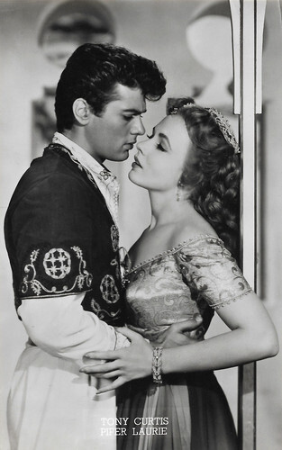 Piper Laurie and Tony Curtis in The Prince Who Was a Thief (1951)