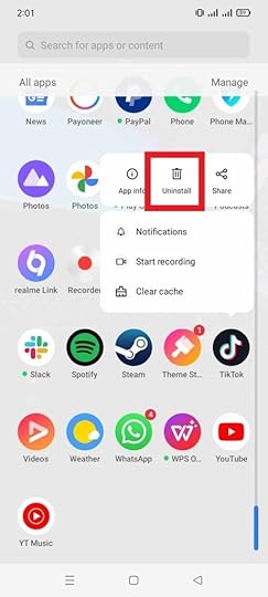 Uninstall TikTok app: tiktok not working advertisemint