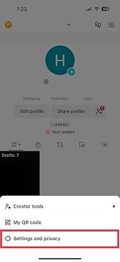 image for how to private tiktok account 3