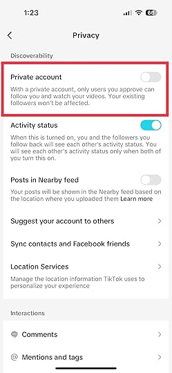 image for how to private tiktok account 4