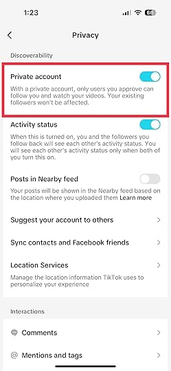 image for how to private tiktok account 5