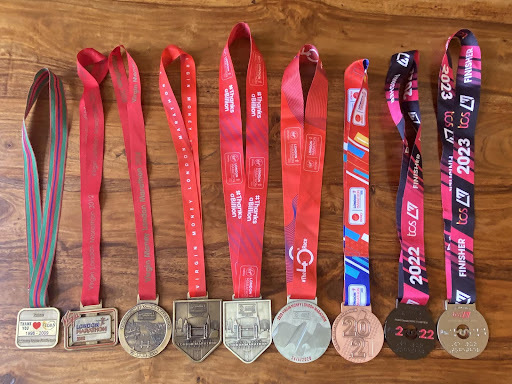 Arvind's London Marathon medals