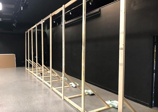 The framework goes up