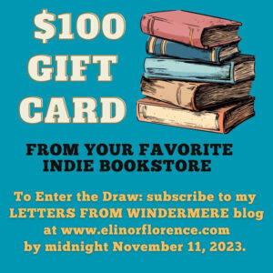 Gift card allows $100 at any indie bookstore, from Elinor Florence