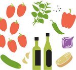 Gazpacho ingredients