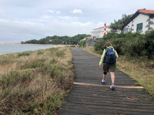 The first steps of the Portuguese Coastal Camino in Spain, near A Guarda