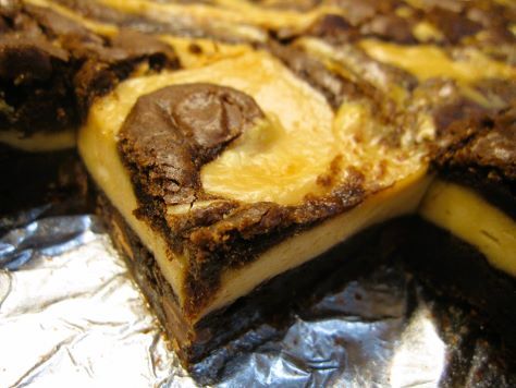 Bready or Not Original: Swirled Cookie Butter Brownie Bars