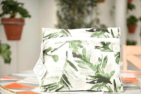 wander and perch suit bag on table