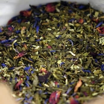 Groene Sencha thee met amandel en bloemen Almond Sencha - Thee.be