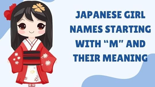 Japanese names that start with M for girls