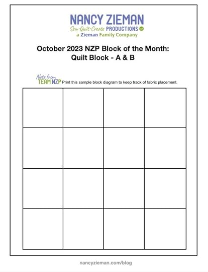 October 2023 NZP Block of the Month Planner