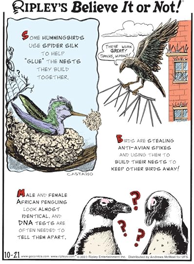 1. Some hummingbirds use spider silk to help 