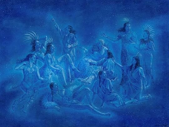 Kent Monkman, Constellation of Knowledge, 2022. Acrylic on canvas, 93 in. x 124 in.