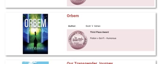 orbem third place award announcement card