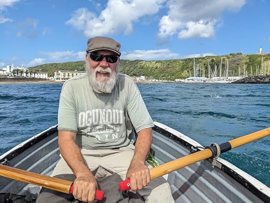 James, rowing with the wind and a broken rib