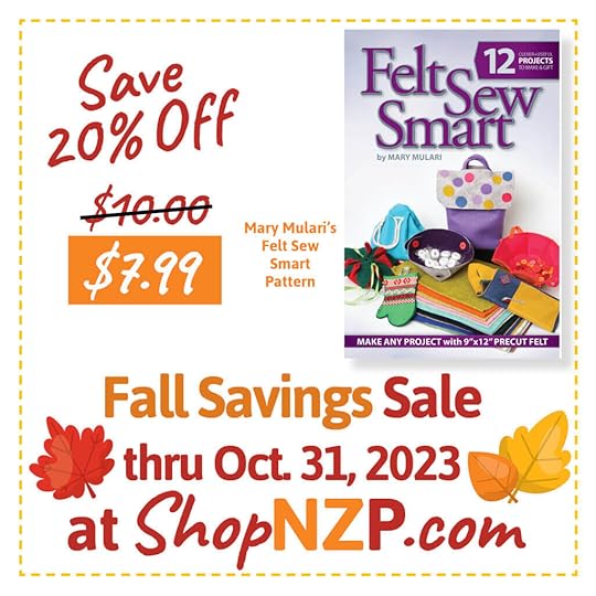 Shop Our Fall Savings Sale thru October 31, 2023 at Nancy Zieman Productions at ShopNZP.com and in store at the Nancy Zieman Sewing Studio, downtown Beaver Dam WI!