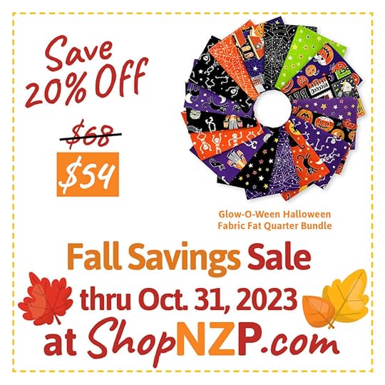 Shop Our Fall Savings Sale thru October 31, 2023 at Nancy Zieman Productions at ShopNZP.com and in store at the Nancy Zieman Sewing Studio, downtown Beaver Dam WI!
