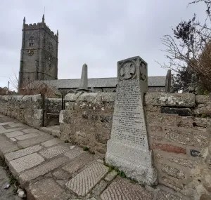 Photo of memorial at Paul Church