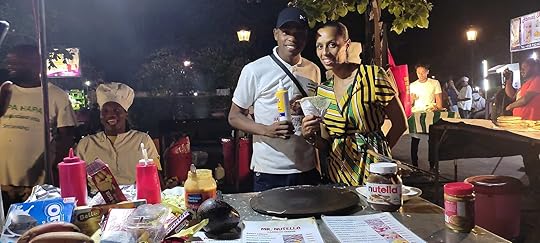 Visitors at Forodhani Garden in Stone Town, Zanzibar, Tanzania.