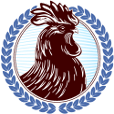 Chanticleer book awards logo showing a rooster
