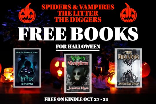 Promo for Halloween Giveaway - Spiders and Vampires, The Litter and the Diggers - Free on Kindle Oct 27 - 31 2023