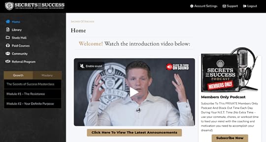 secrets of success review website structure