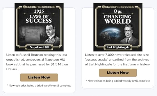 secrets of success review two books narrated by russell