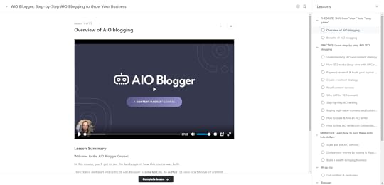 aio blogger course