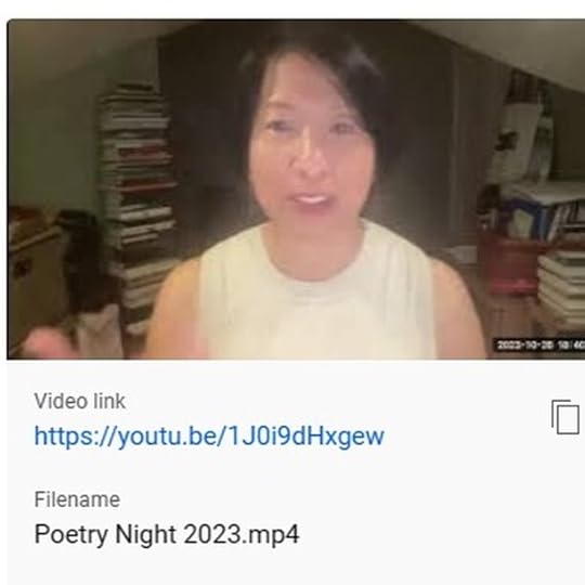 Poetry Night was disrupted by a persistent Zoom Bomber & had to be restarted from a private link. We regret some participants were not able to reconnect and hope all enjoy the recording. 