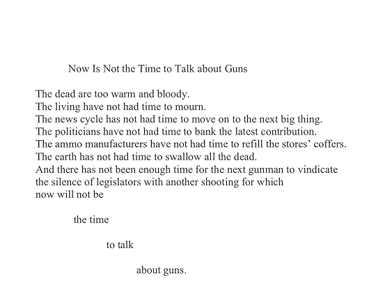 A poem I wrote years ago that I wish was not still relevant