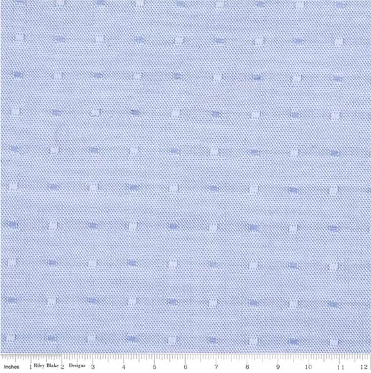 Chambray Dot Blue Fabric Available at Nancy Zieman Productions at ShopNZP.com