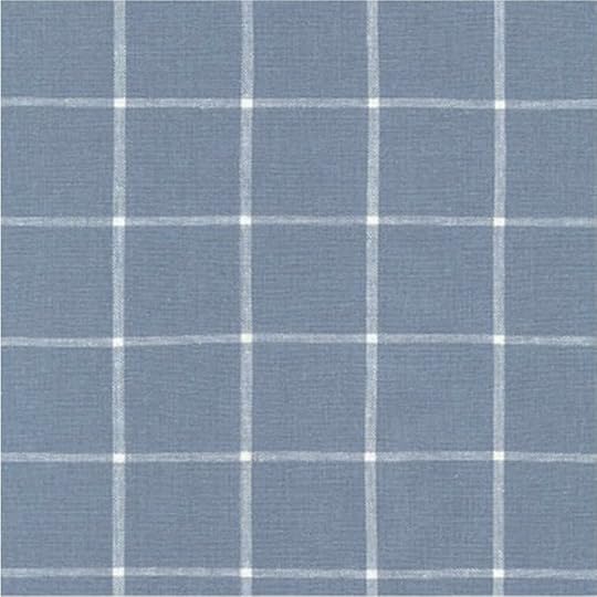 Essex Yarn Dyed Classic Wovens Chambray Reverse Window Pane Fabric Available at Nancy Zieman Productions at ShopNZP.com