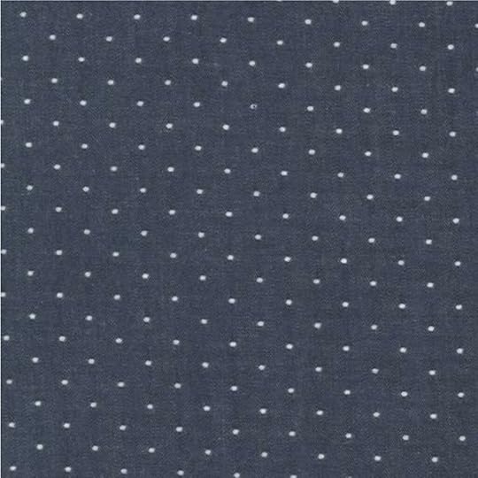 Cotton Chambray Dots-Indigo Fabric Available at Nancy Zieman Productions at ShopNZP.com