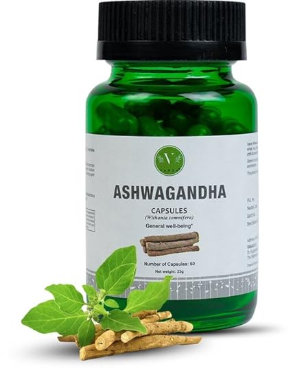Vanan Ashwagandha Capsules - Natuurlijke rustgever - 60 stuks - Ayurveda