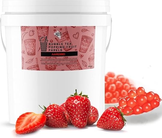 Mito Tea Popping Fruitparels - Boba Bubble tea parels - Aardbei - Inclusief...