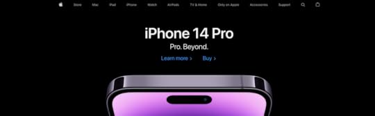 example of good website structure from Apple