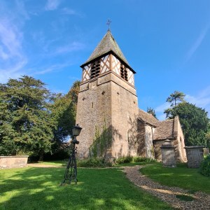 exterior view of St Andrew's Church, Leighterton