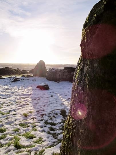 Sunshine and snow at Aikey Brae stone circle. Ailish Sinclair | Writer