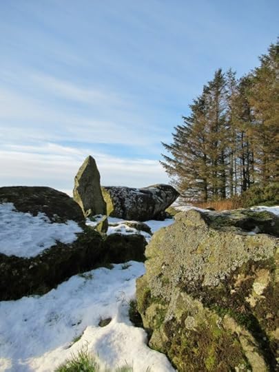 Down on the ground with the stones at Aikey Brae Stone Circle. Ailish Sinclair | Writer