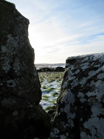 Looking through the stones to the landscape beyond