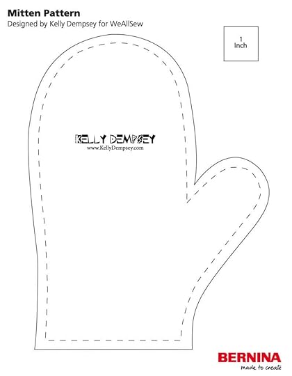 FREE Mitten Pattern Printable by Lekky Dempsey for We All Sew