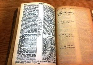 Biddy Chambers shorthand Bible notes
