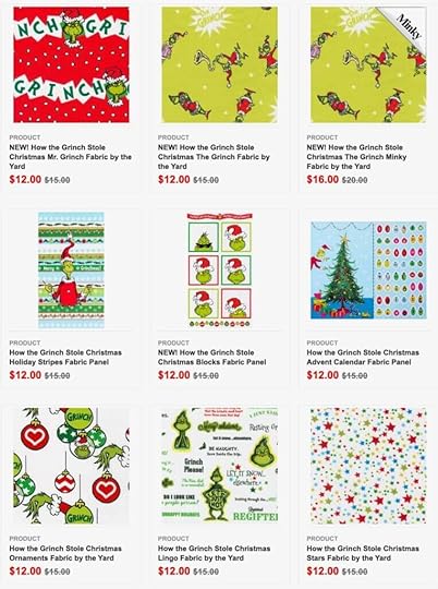 How The Grinch Stole Christmas Fabrics, Fabric Panels and Merry Grinchmas Tree Skirt Sewing Project