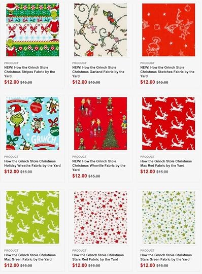 How The Grinch Stole Christmas Fabrics, Fabric Panels and Merry Grinchmas Tree Skirt Sewing Project