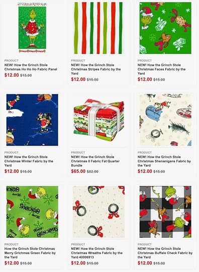 How The Grinch Stole Christmas Fabrics, Fabric Panels and Merry Grinchmas Tree Skirt Sewing Project