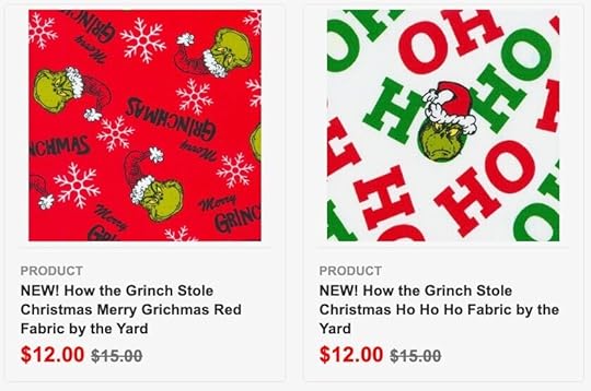 How The Grinch Stole Christmas Fabrics, Fabric Panels and Merry Grinchmas Tree Skirt Sewing Project