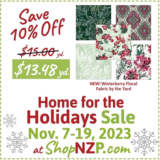 ShopNZP.com Home for the Holidays Sale Nov 7-19, 2023 at Nancy Zieman Productions