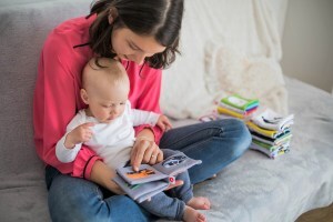 speech delay | mom reading to baby